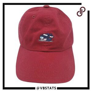 Vineyard Vines Ski Whale Hat Baseball Cap‎ Adjustable Red Kids